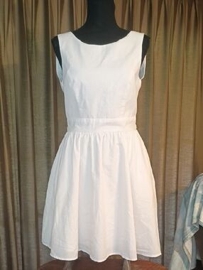 NWT Lauren James Made In Texas White Tank Dress Medium